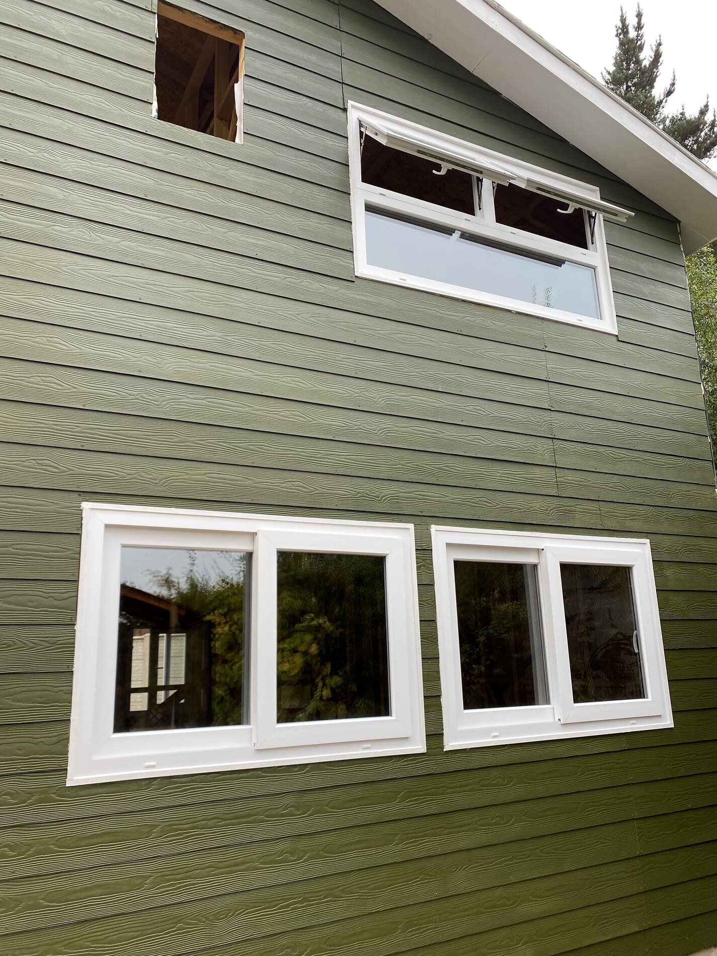 Ventanas instaladas en fachada
