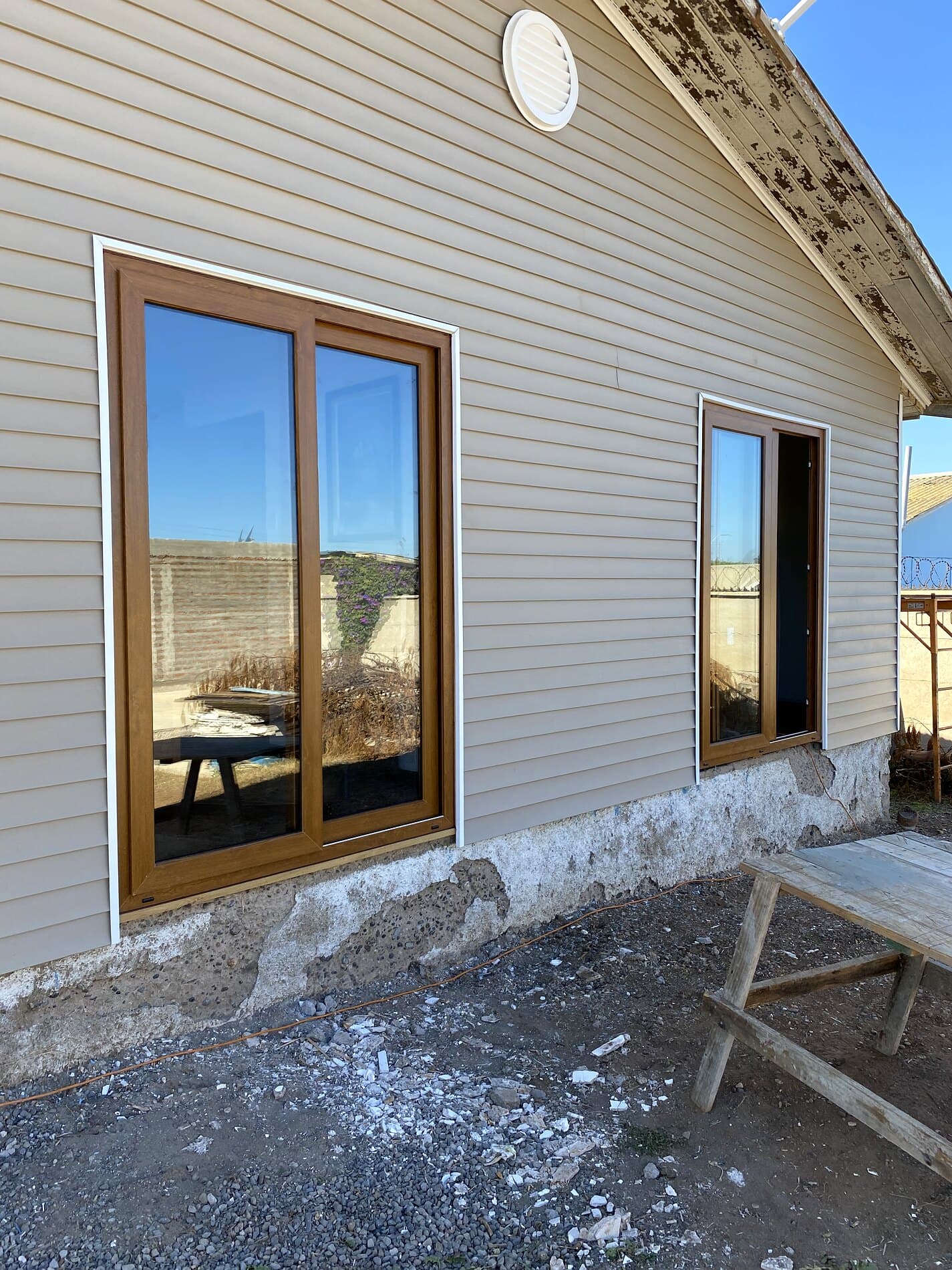 Ventana de PVC folio madera